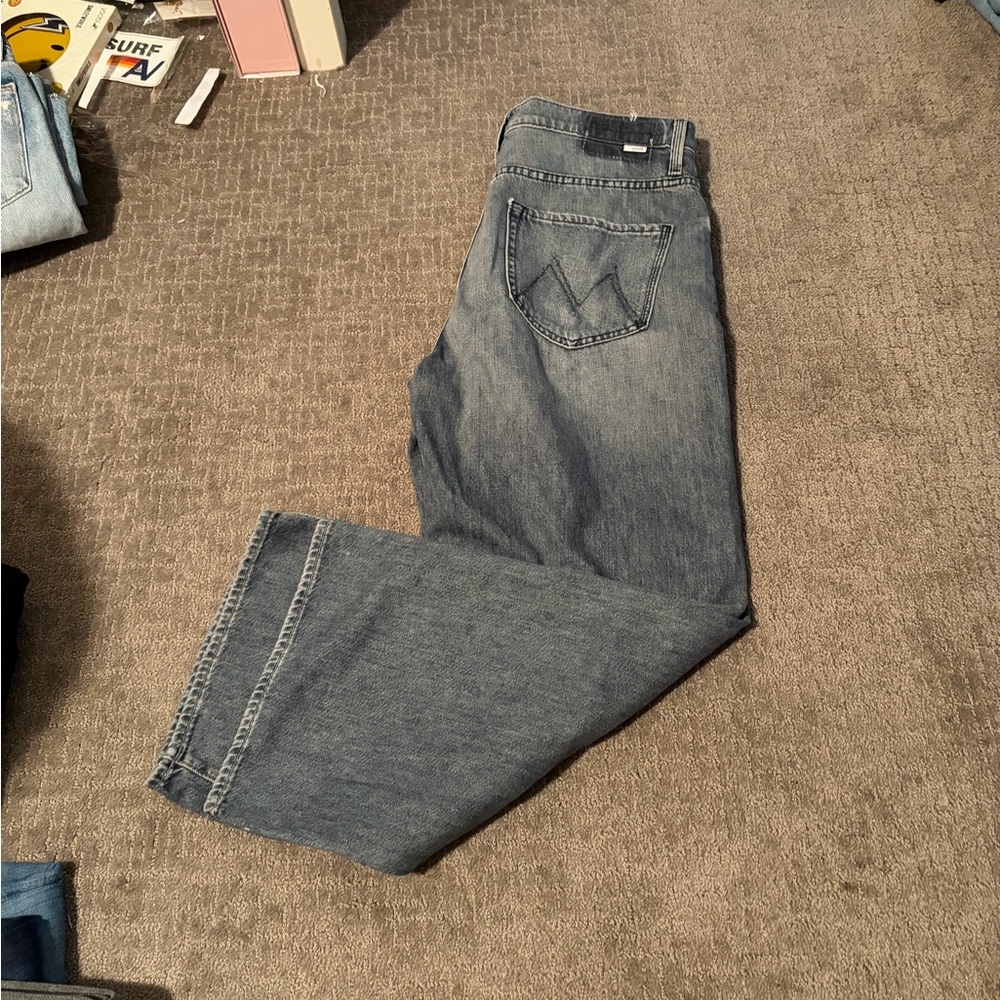 MOTHER The Dodger Ankle Wide Leg Ankle Jeans